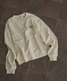 coen LOGO刺繡棉混尼龍裏毛衛衣