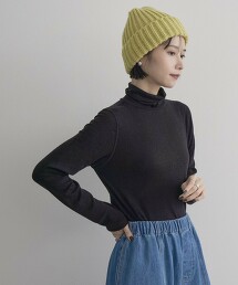 【Feel Soft】羊毛混紡高領羅紋上衣 