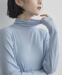 【Feel Soft】羊毛混紡高領羅紋上衣 