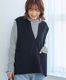 剪織喬其紗開口領背心