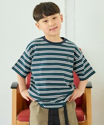 【預購】【DOD】KIDS復古條紋短袖T恤