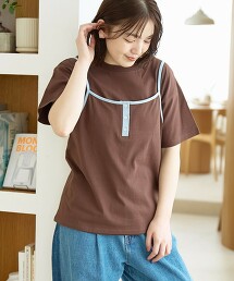 亨利領背心拼色T恤套組