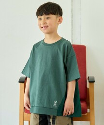 【預購】【DOD】KIDS背後拼接尼龍短袖T恤