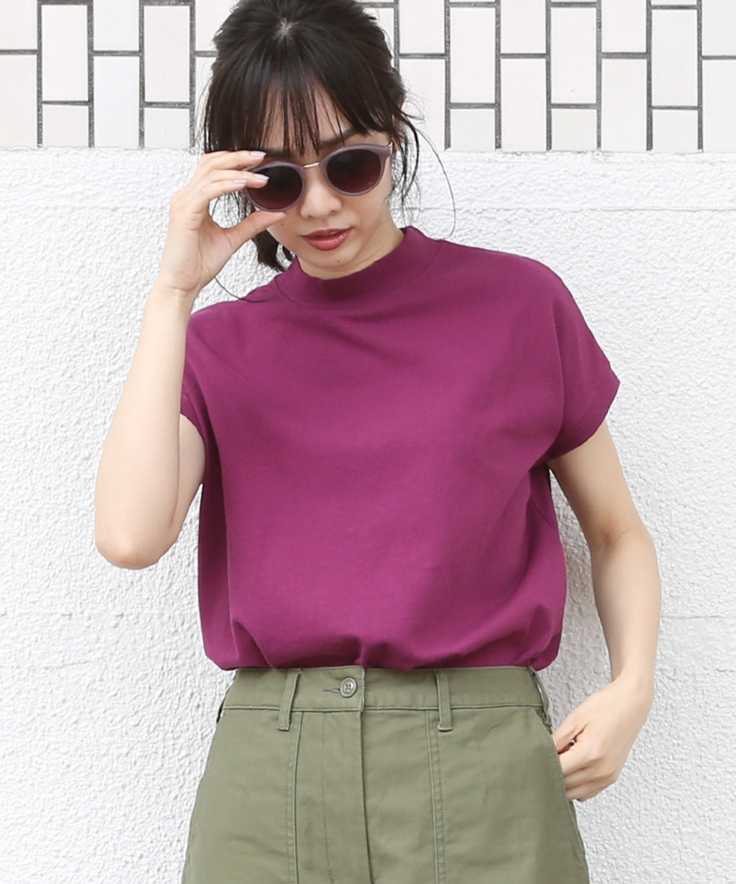 【先行贩売】usa棉高领t恤