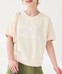 學院LOGO印刷五分袖 內裏毛衛衣