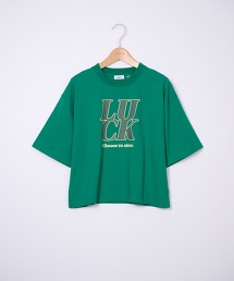 台灣限定 LUCK印刷短版T恤