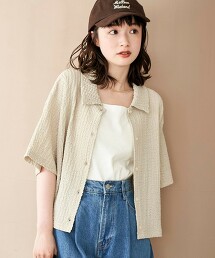 爆米花短袖襯衫