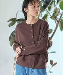 愛心刺繡毛圈布開襟衫