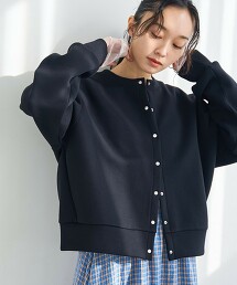 瓦楞壓釦開襟衫