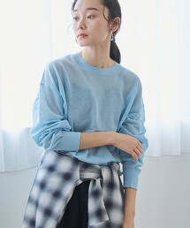 抗UV透膚圓領針織