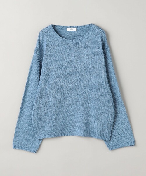 織帶毛線船領針織衫