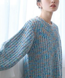 彩色棉粒毛線針織