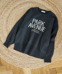 仿衛衣拼色LOGO針織