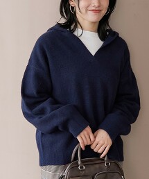 柔軟蓬鬆連帽針織衫