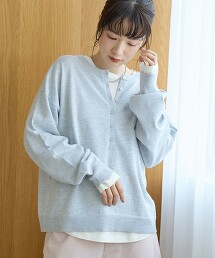 【成套單品】2way亨利領針織套組