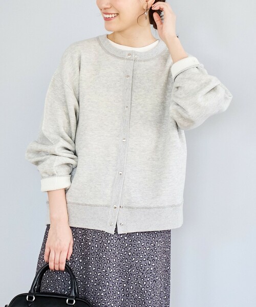 正反兩用仿衛衣針織外套