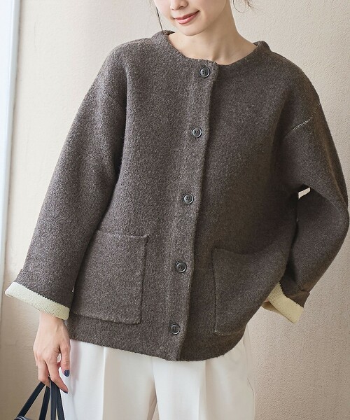 雙面布料仿外套針織衫