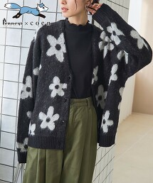 PENNEYS特別訂製 拼色緹花起毛針織外套