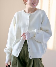 袖刺繡仿衛衣細針腳針織外套