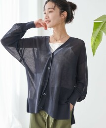 SARACO 單畦編V領針織外套