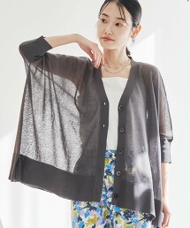 抗皺透膚V領開襟衫