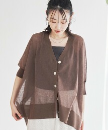 抗皺透膚V領開襟衫