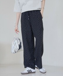 接觸冷感印花輕便寬褲