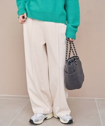 REVERSEWARM 寬版弧形剪裁長褲