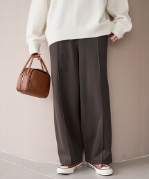 REVERSEWARM 寬版弧形剪裁長褲