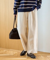 酵素洗燈芯絨寬褲