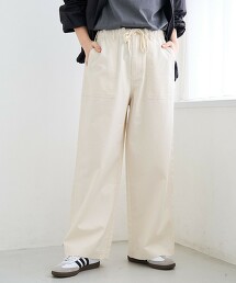 垂墜棉質輕便貝克褲