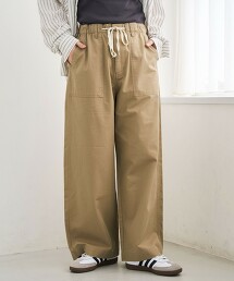 垂墜棉質輕便貝克褲