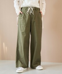 垂墜棉質輕便貝克褲