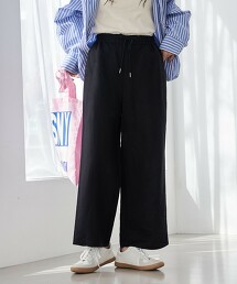 接觸冷感亞麻嫘縈寬褲 