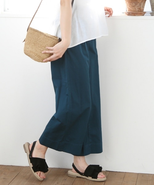 棉質亞麻直筒寬版EASY PANTS