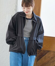 防潑水透膚防撕裂立領短外套