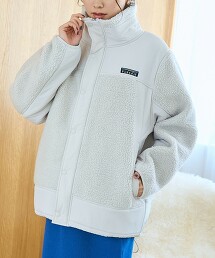 【PARKNIK】拼接毛絨刷毛短外套