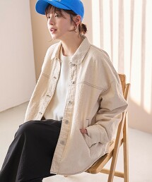 起毛牛仔襯衫外套