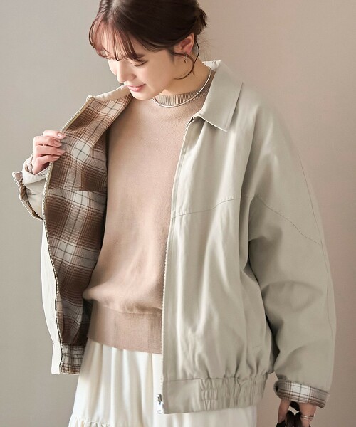 雙面穿格紋短外套