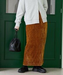 楊柳天鵝絨窄裙