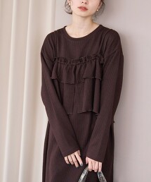 【成套單品】起毛羅紋吊帶背心洋裝