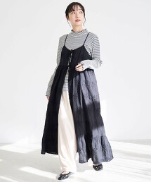 3D花朵刺繡吊帶洋裝