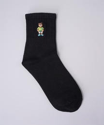 台灣限定 coen BEAR 刺繡小熊襪