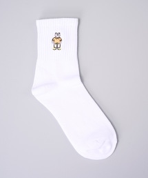 台灣限定 coen BEAR 刺繡小熊襪