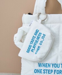 LOGO刺繡迷你收納包鑰匙圈