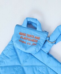 LOGO刺繡迷你收納包鑰匙圈