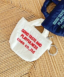 LOGO刺繡迷你收納包鑰匙圈