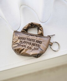 LOGO刺繡迷你收納包鑰匙圈