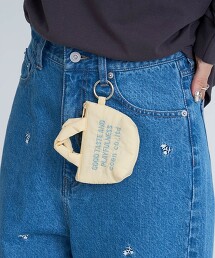 LOGO刺繡迷你收納包鑰匙圈