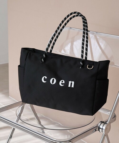 coen LOGO 聚酯帆布單肩包